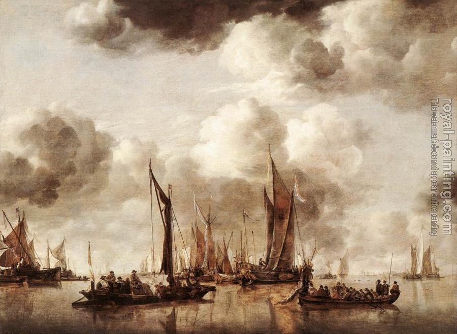Jan Van De Capelle : Dutch Yacht Firing a Salvo Jan Van De Capelle : Dutch Yacht Firing a Salvo